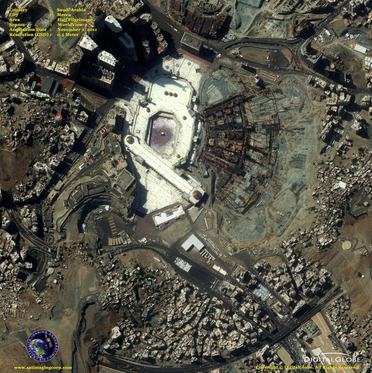 кабловска / сателитска карта Мека мапи 
