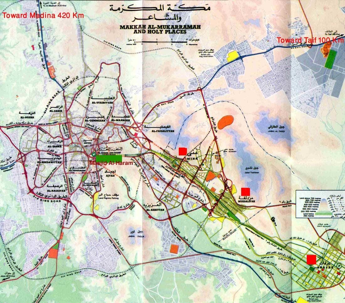 Мека џамија Ал-харам Шариф мапи