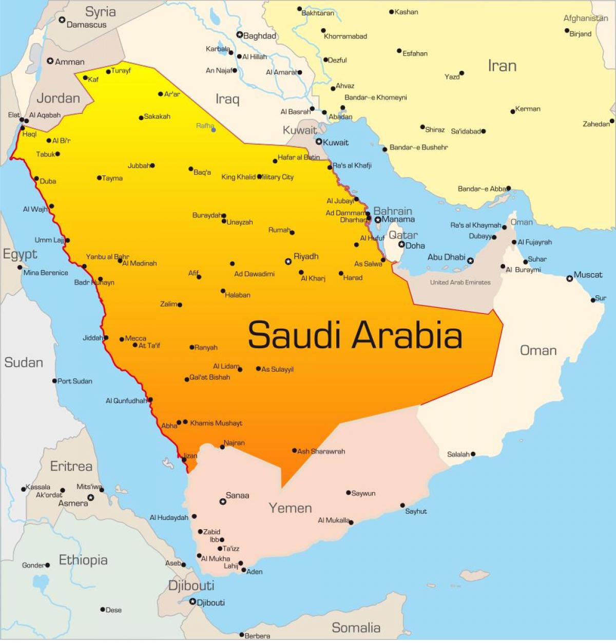 Мека Саудијска Арабија карта 