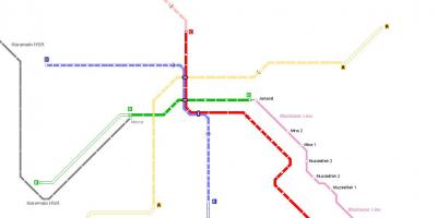 Карта метро у Меки 